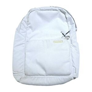 Brevite Backpack Laptop Compartment School Book Bag White